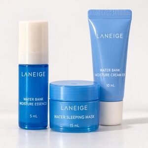 Laneige Water Bank Mini Set Sleeping Mask Moisture Cream Essence Travel